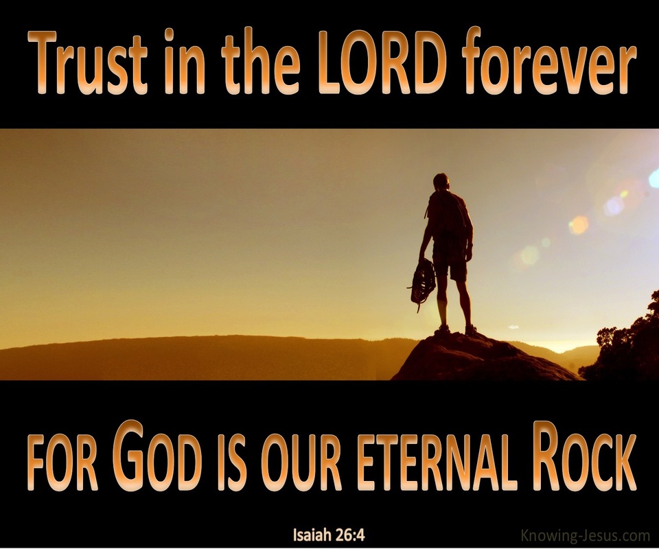 Isaiah 26:4 Trust in the Lord Forever (black)